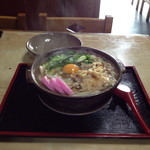 福栄食堂 - 鍋焼きうどん630円