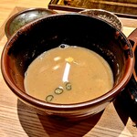 中華蕎麦 とみ田 - スープ割