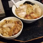 塩そば専門店 桑ばら - 塩豚めし＋裏そば