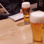 Jinenjoan - 生ビール500円（税込）×２