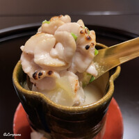 日本料理 新茶家 - 香ばしく炙られた焼くもこ