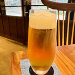 茅乃舎 - ◎生ビールで乾杯！