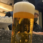 Yakitori Toki - ビールは650円。なんともクリーミーな泡が出来上がる、至高の一杯