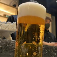 焼き鳥 とき - ビールは650円。なんともクリーミーな泡が出来上がる、至高の一杯