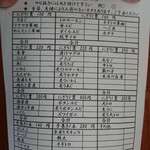 悠久 - 握りずし注文票