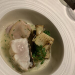 sincere - 茶色丸ハタ　鹿児島産の筍、蛤