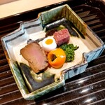 蓬左茶寮 - フォアグラの八丁味噌漬け