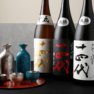 【讲究日本酒】 备有侍酒师严选的50种以上日本酒!