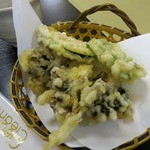 そば 法師人 - マイタケ天ぷら