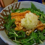 そば 法師人 - 揚げと水菜の蕎麦