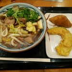 丸亀製麺 - 新 鴨ねぎうどん、いなり＆かぼちゃ天