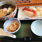 すしたけ - ランチのにぎりとお蕎麦