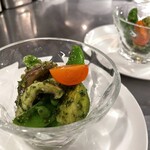 ヴィノ・ヒラタ - イイダコとお野菜のバジリコペースト和え