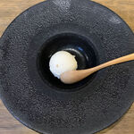 Hishino Onsen Yakushikan - 甜点（使用小诸市酱油屋商店的乡村味噌制作的冰淇淋）＠菱野温泉药师馆（2020年11月某日）