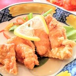 Ishingou Tenshin Chashitsu - おすすめセット　揚げ鶏のレモンあんかけ