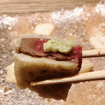 蕎麦割烹 蕎麦藤 - 1口食べたらとろけちゃう肉天ぷら♡