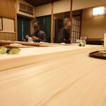 魚正 山本淳 - 白木のカウンター 2022年1月