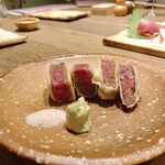 蕎麦割烹 蕎麦藤 - 肉天ぷら 1100円