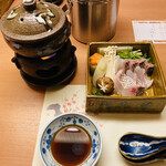 料亭二十三夜 - 温物　瀬戸内天然鯛しゃぶしゃぶ