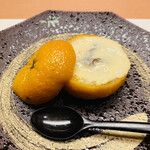 料亭二十三夜 - 進肴　雲子柚子蒸し