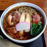 庄屋 - 鴨南蛮蕎麦のアップ