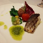 リストランテ ラ ソリア - スズキと地野菜のグリル（2021.12）