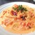 タンテ グラッツィェ - 料理写真:【ランチ】ベーコンと生トマトの軽いクリームのスパゲッティ(810円)
