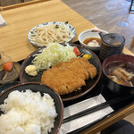 肉汁うどん青柳 - ロースカツセット1130円税込