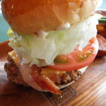 フラノバーガー - 崩さないように！