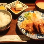 Sake Ando Kuimon Ya Kurabu Mika - 豚ヘレの一口カツ定食750円