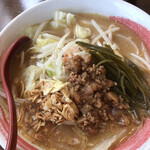 らーめん 竹信 - 赤味噌野菜　肉なし