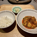 茶禅華 - ご飯と麻婆豆腐