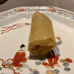 茶禅華 - 蟹黄春巻（上海蟹の春巻き）