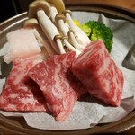 竹野屋 旅館 - 出雲尼子和牛肉陶板焼き