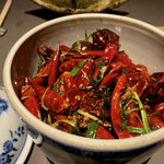 茶禅華 - 四川排骨（スペアリブの唐辛子炒め）