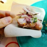 酒楽亭 空庵 - 皮で巻いて