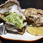 Kanawa - 焼き牡蠣２種・左ジェノベーゼ