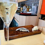 立喰鮨 銀座おのでら 本店 - スパークリングからの小肌