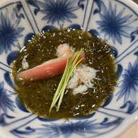 八重洲 鮨 海味 - もずく酢とずわい蟹