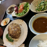 季節料理　大路 - ハンバーグ定食1200円