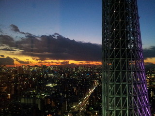 國見 - 冬の初めに撮れた夕日です