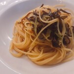 嶽 - 牡蠣と下仁田ネギの和風パスタ