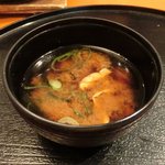Kagawa - 黒毛和牛すき焼き(120g) 1050円 の味噌汁