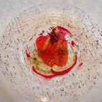 グリルうかい - スモークサーモンのマリネ