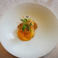 グリルうかい 丸の内店 - 寒平目と海老芋のフリット