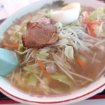 黄金食堂 - 塩ラーメン大盛