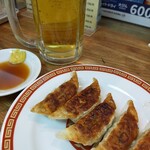 亀戸ぎょうざ 両国支店 - 昼から餃ビー。餃子にからし、ウマい！