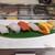 立食い寿司 根室花まる - 料理写真:赤いか、あぶらがれい、生サーモン、生海老、つまみ玉子