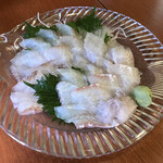 まるこ - 天然鮃の刺身