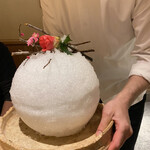 銀座 しのはら - 雪月花　ふぐの白子和え